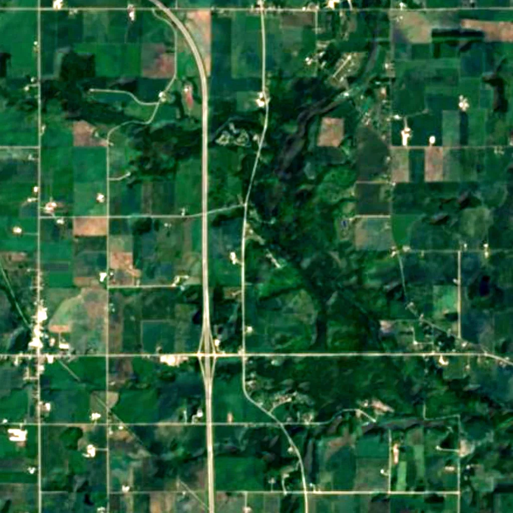 O chão por cima de Cherney Maribel Caves County Park (Sentinel-2)