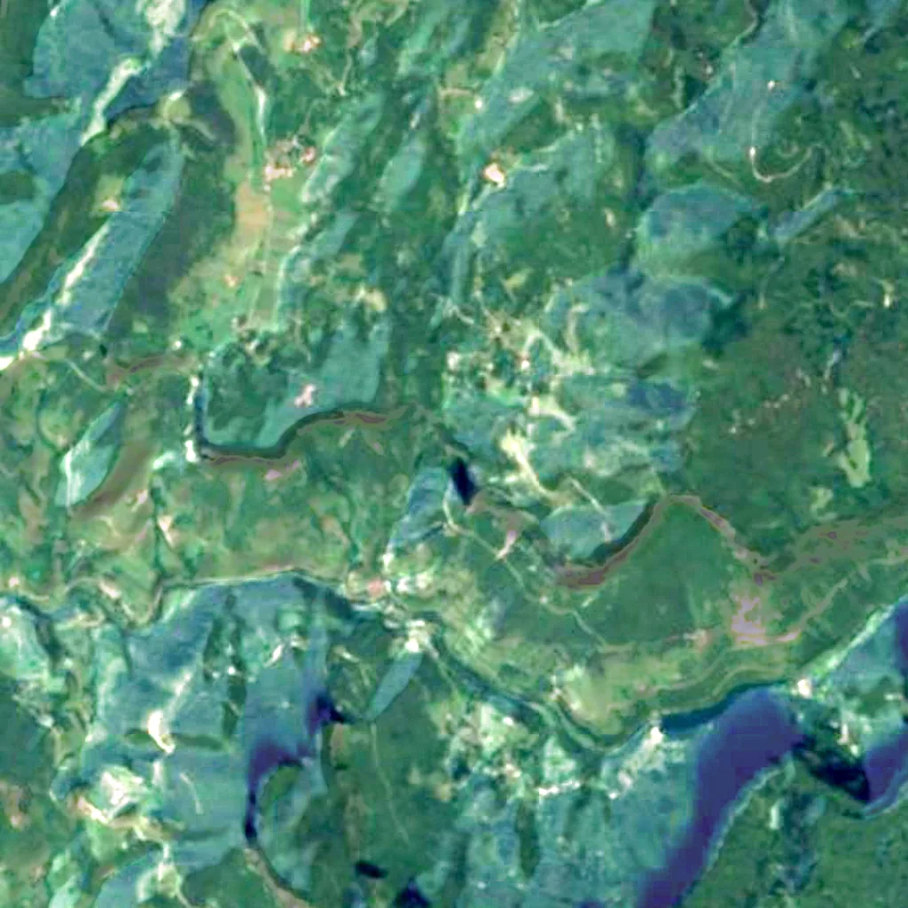 The ground above Choranche cave (Sentinel-2)