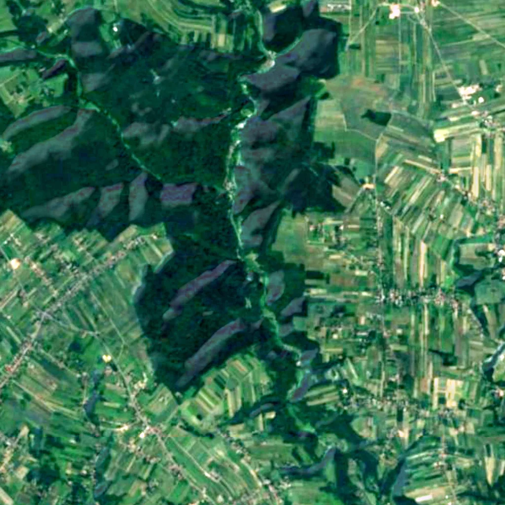 The ground above Ciemna Cave (Sentinel-2)