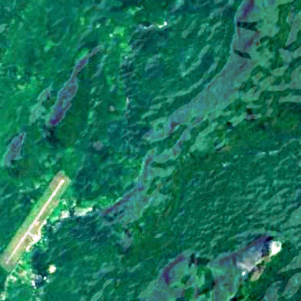 Il terreno sopra Clearwater Cave (Sentinel-2)