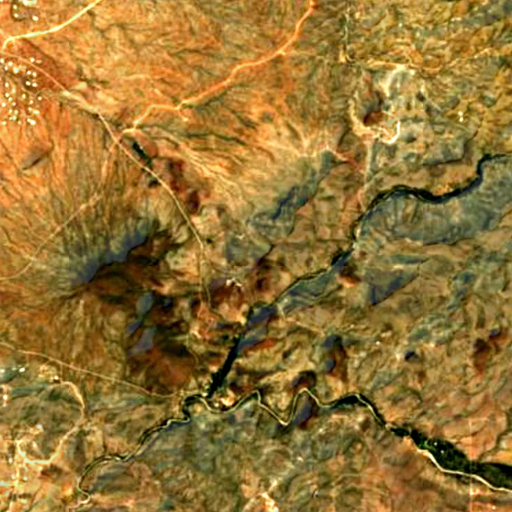 Der Boden über Colossal Cave (Sentinel-2)