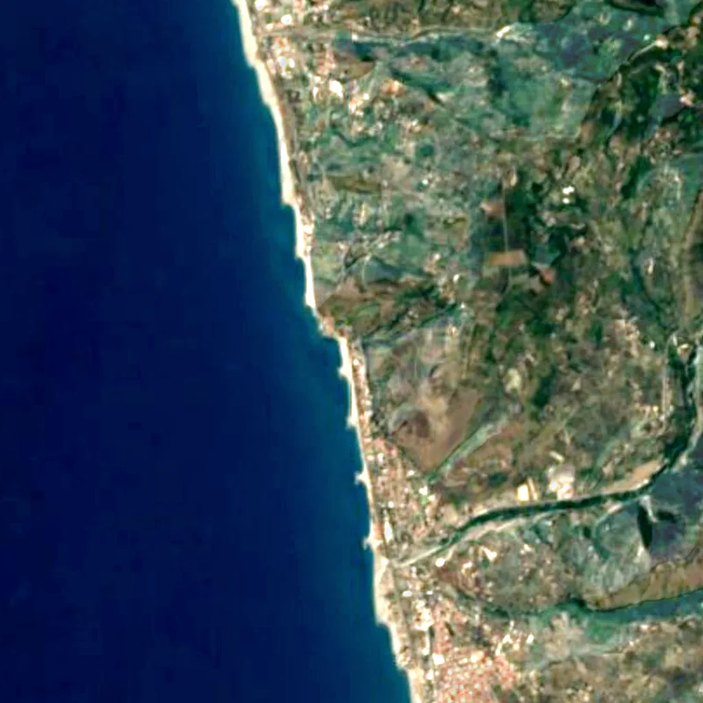 Der Boden über Grotte di Coreca (Sentinel-2)