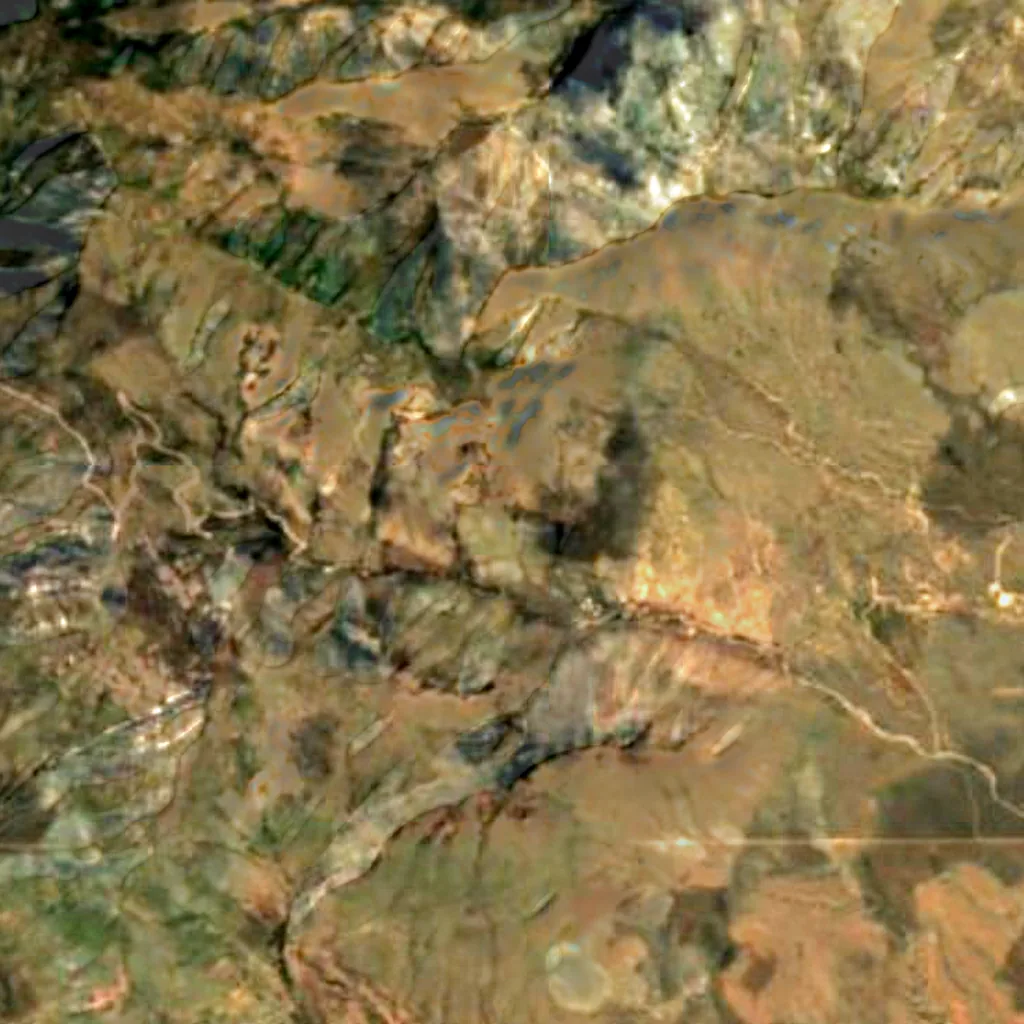 Il terreno sopra Coronado cave (Sentinel-2)