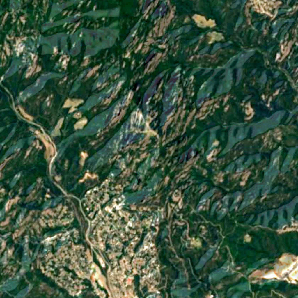The ground above Cova del Manel (Sentinel-2)