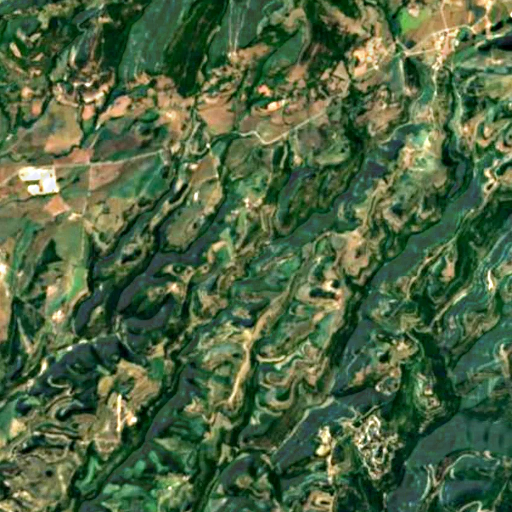 O chão por cima de Cova del Toll (Sentinel-2)