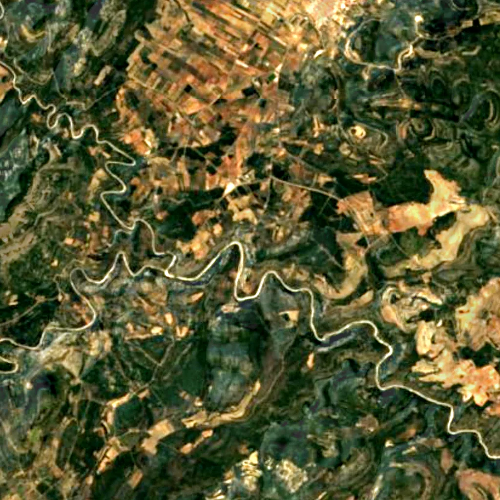 Il terreno sopra Cova dels Cavalls (Sentinel-2)