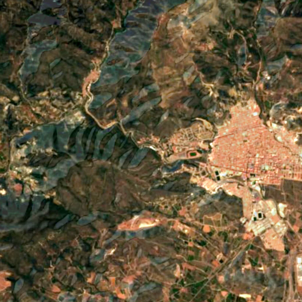 De grond boven Coves de Sant Josep (Sentinel-2)