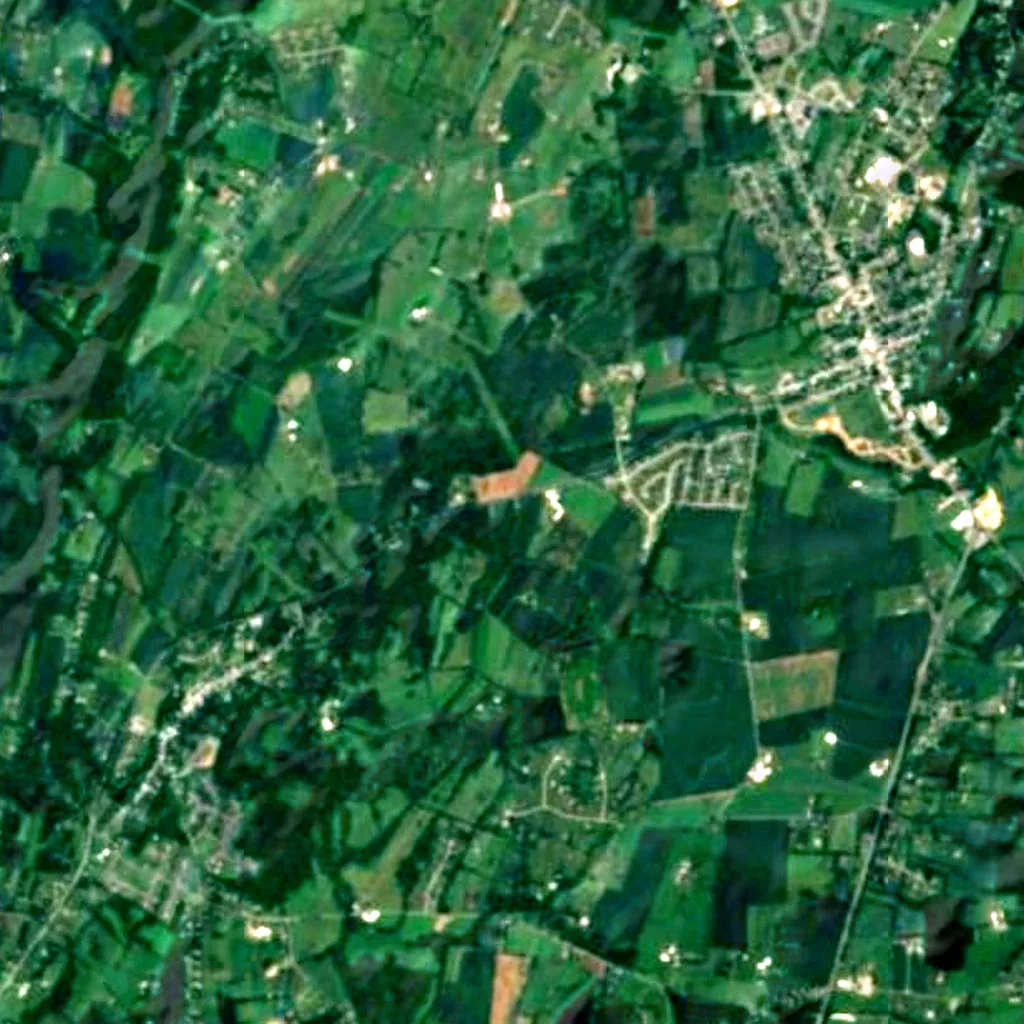 Le sol au-dessus de Crystal Grottoes (Sentinel-2)