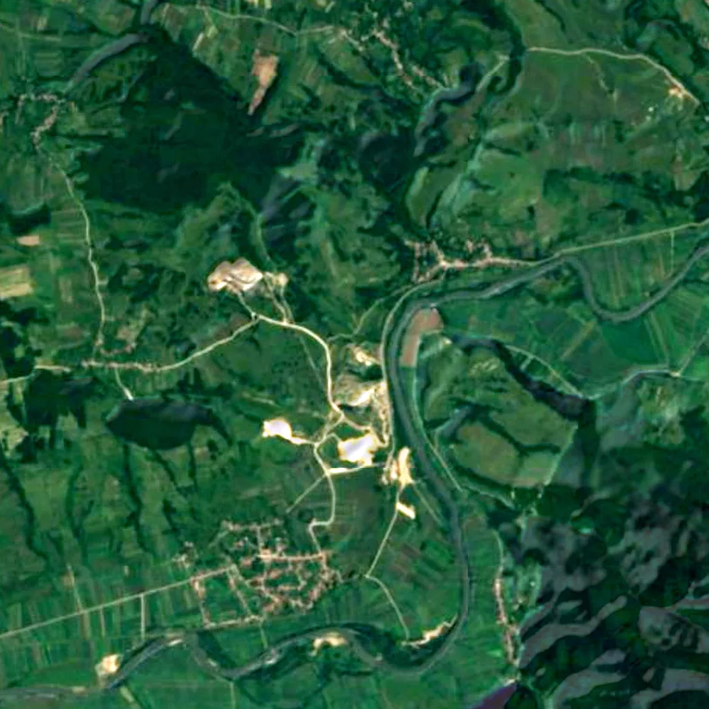 Le sol au-dessus de Cuciulat Cave (Sentinel-2)