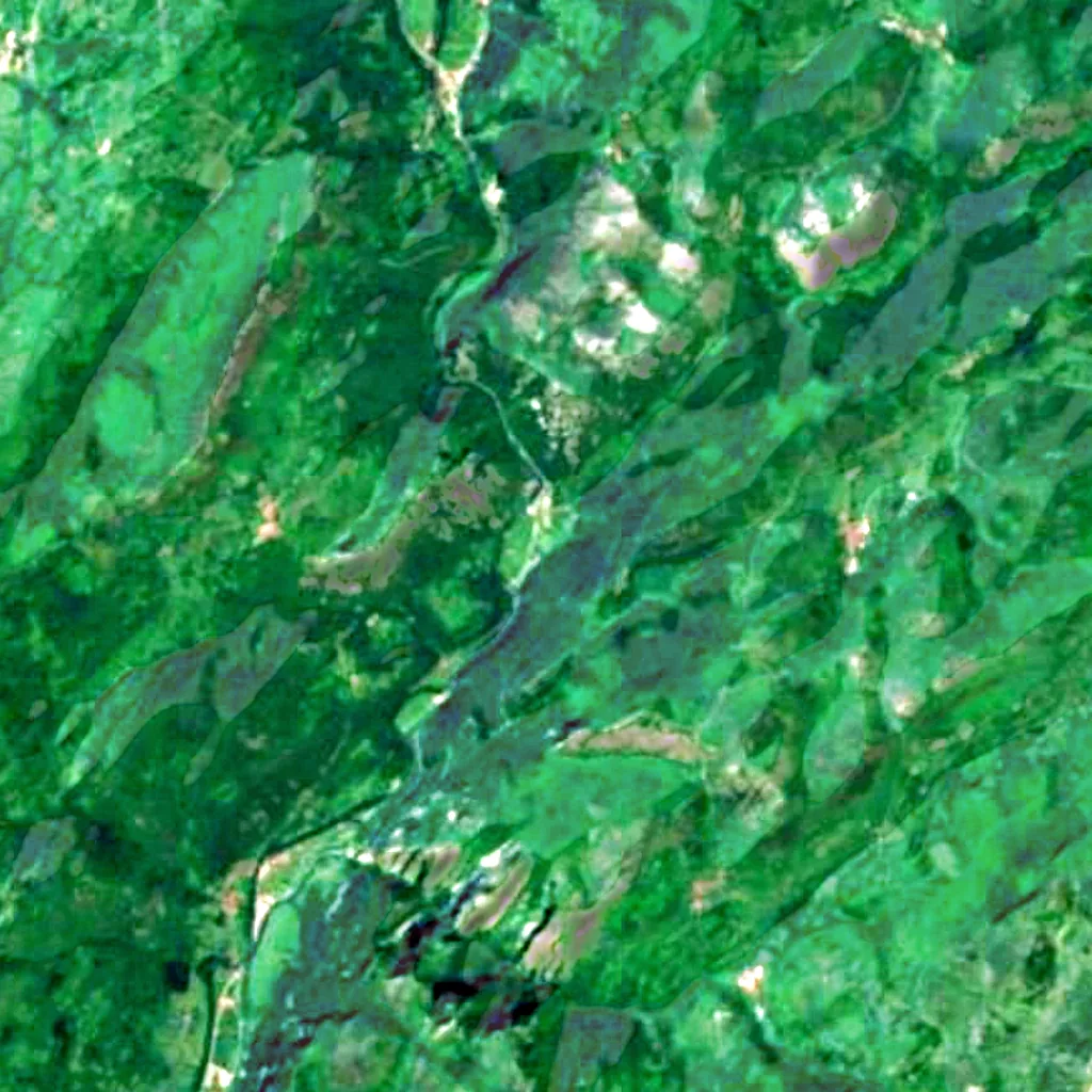 Il terreno sopra Cueva de Conde (Sentinel-2)