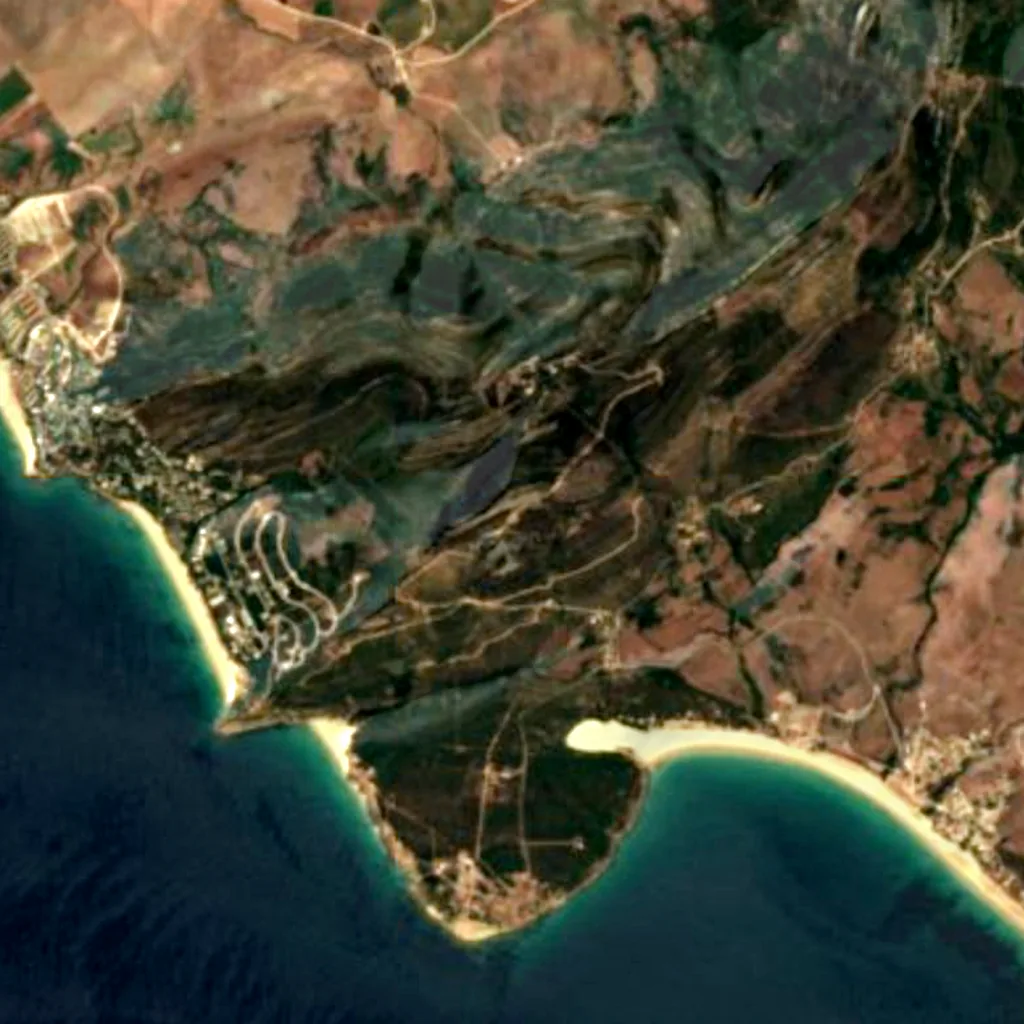 El suelo sobre Cueva del Moro (Sentinel-2)