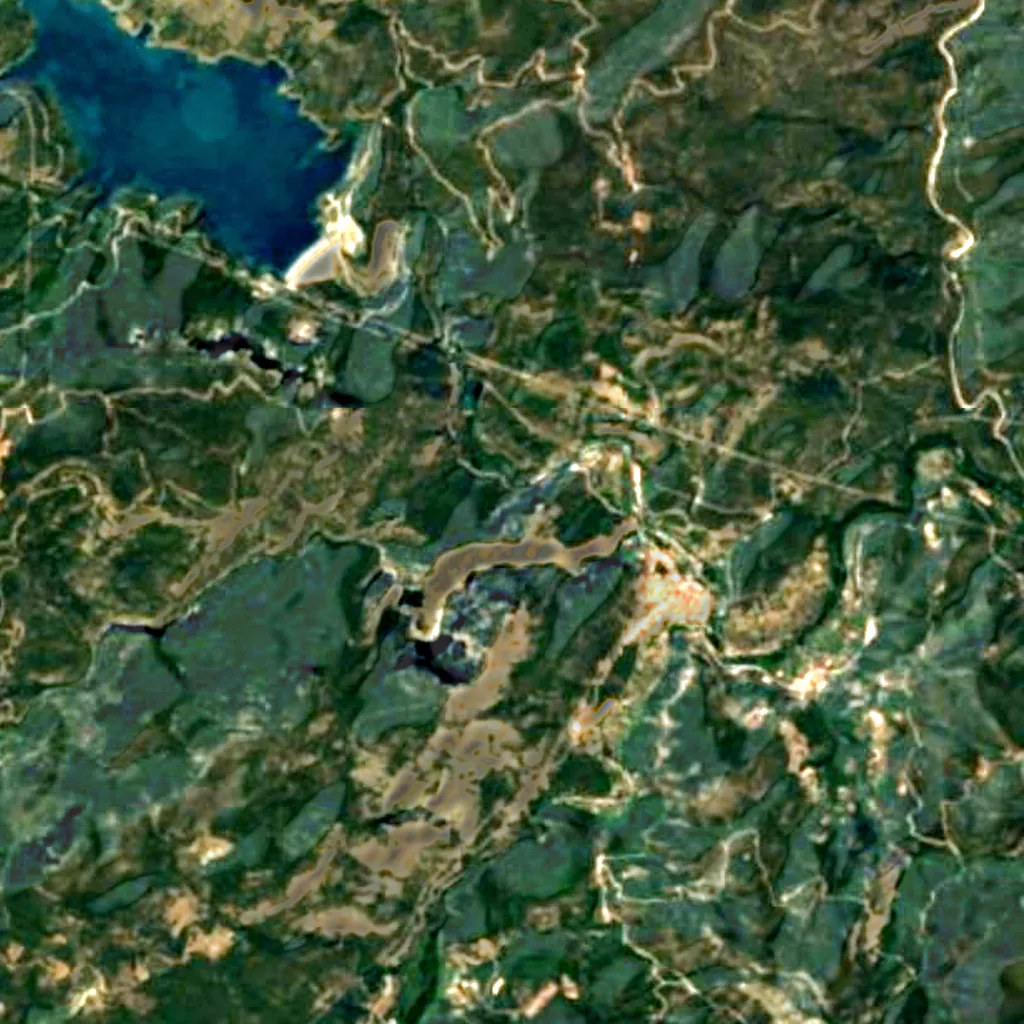Il terreno sopra Cueva Negra, Montanejos (Sentinel-2)