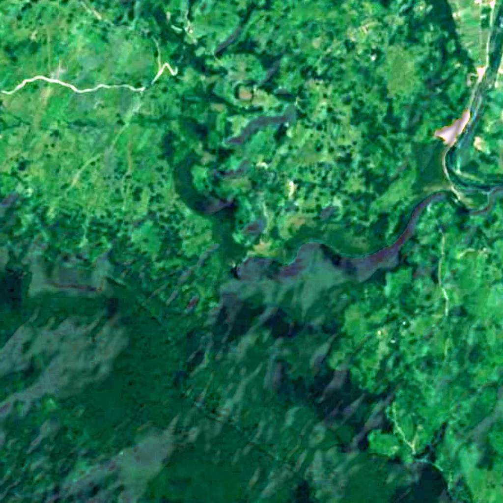 Il terreno sopra Dabar Cave (Sentinel-2)