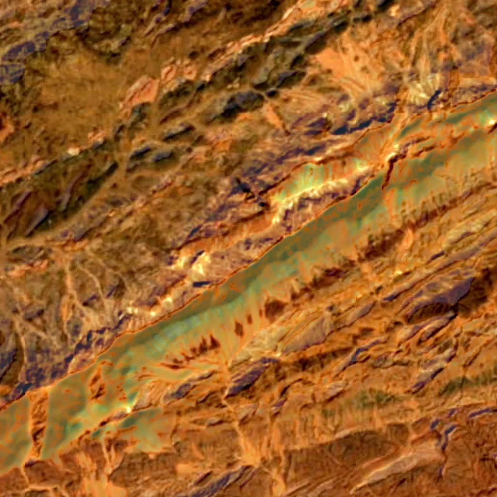 The ground above Daruneh Cave (Sentinel-2)