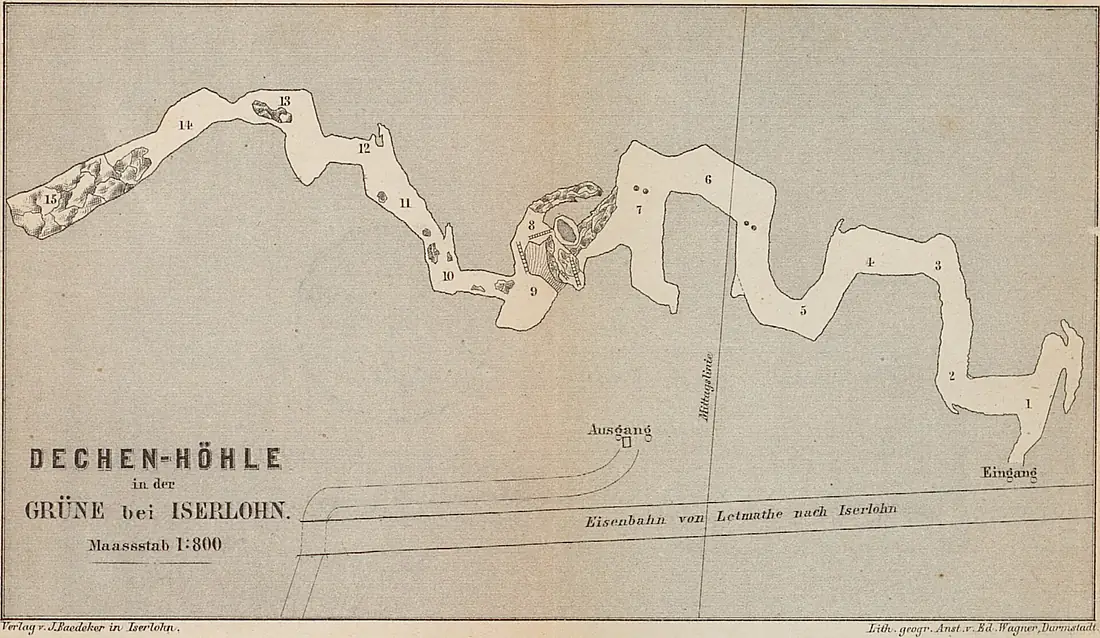 Dechenhöhle-Plan