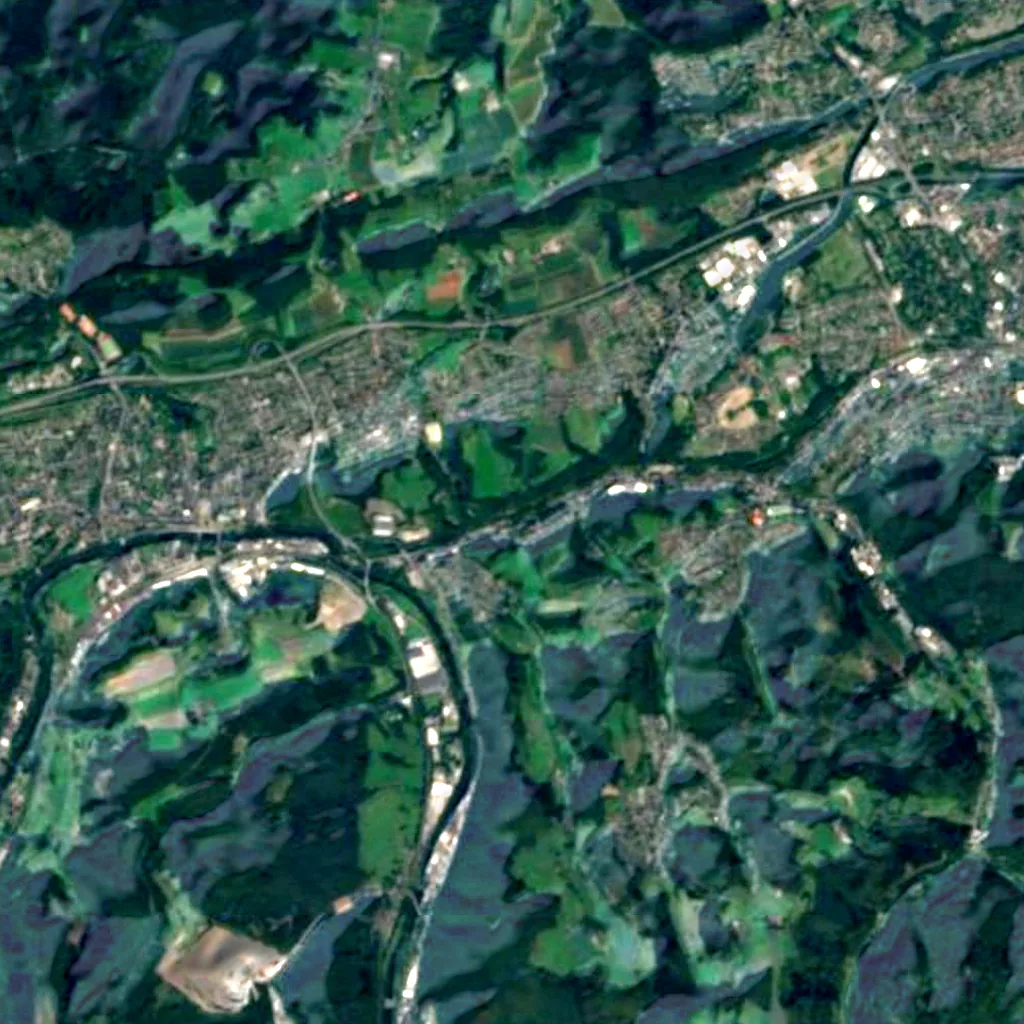 The ground above Dechen Cave (Sentinel-2)