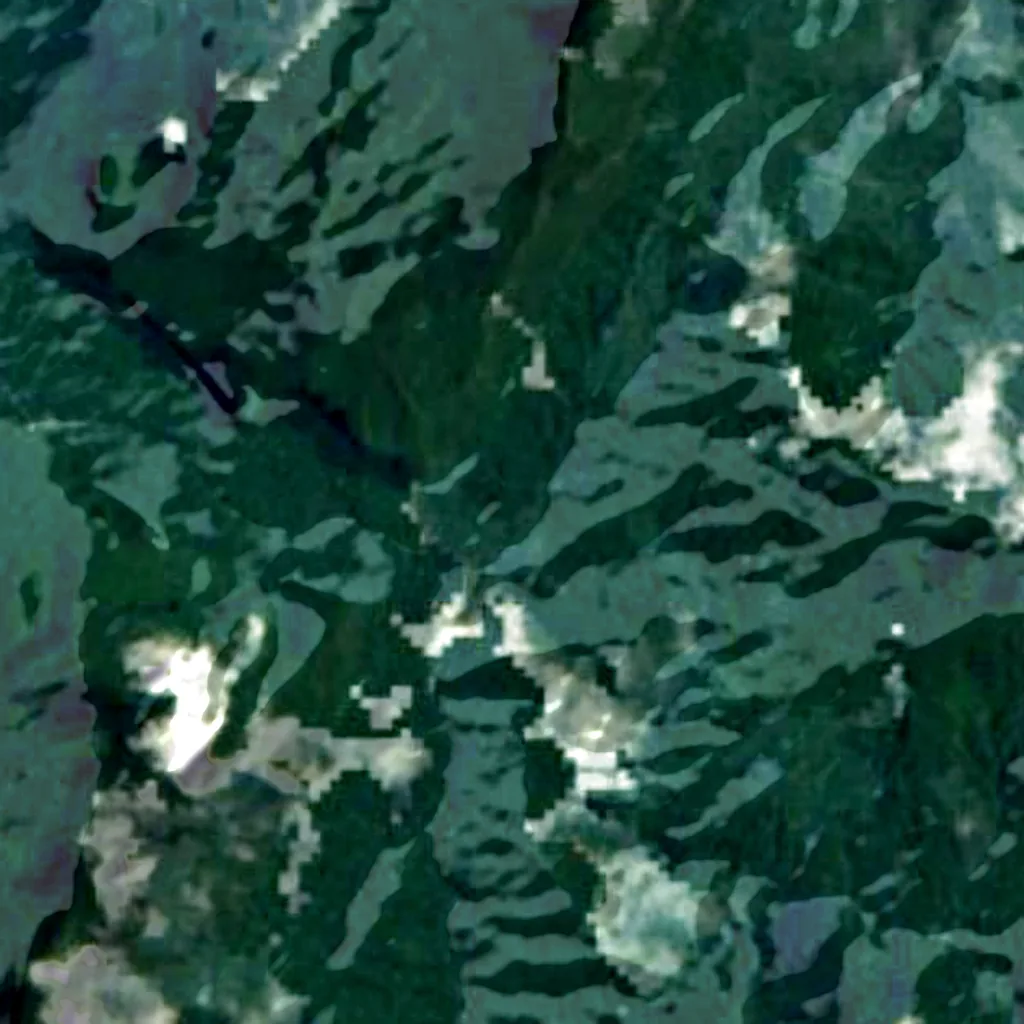 Il terreno sopra Deer Cave (Sentinel-2)