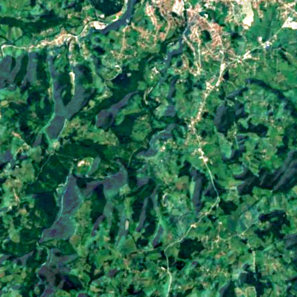 The ground above Degurić Cave (Sentinel-2)