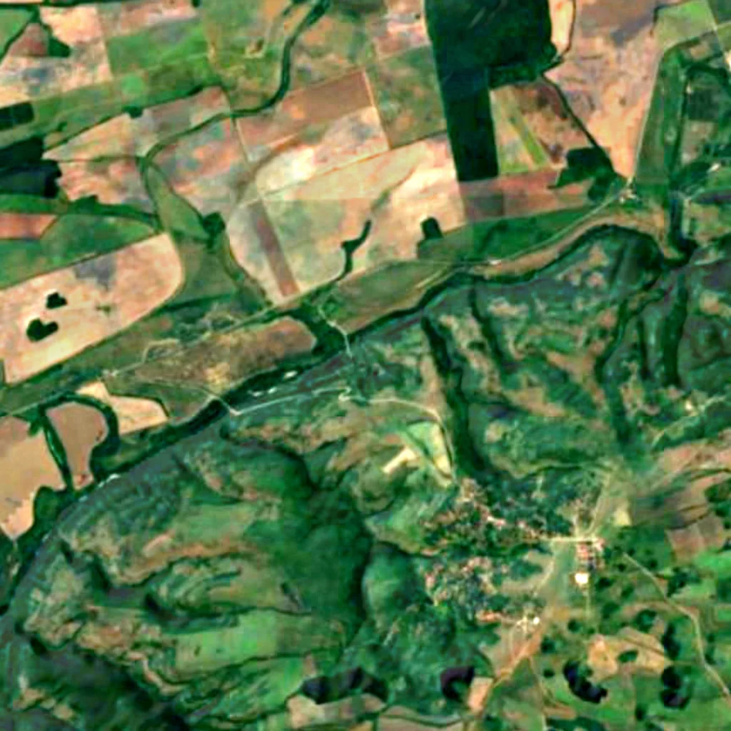Le sol au-dessus de Grotte de Devetashka (Sentinel-2)