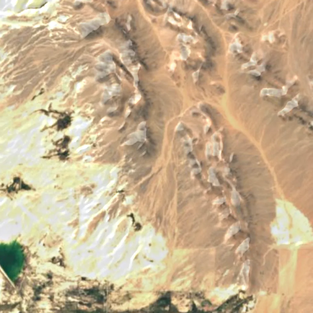 Le sol au-dessus de Devils Hole (Sentinel-2)