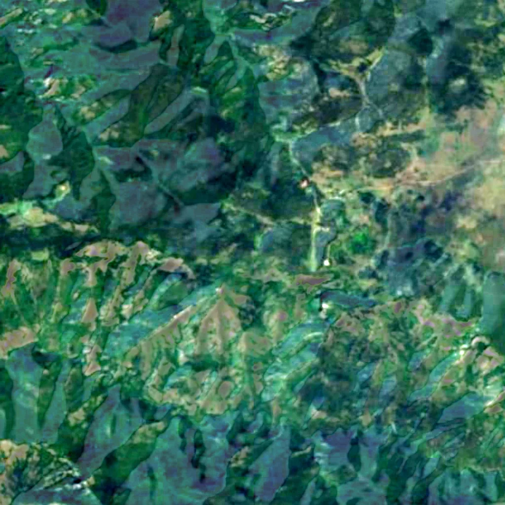 Le sol au-dessus de Dobrostanski biser (Sentinel-2)