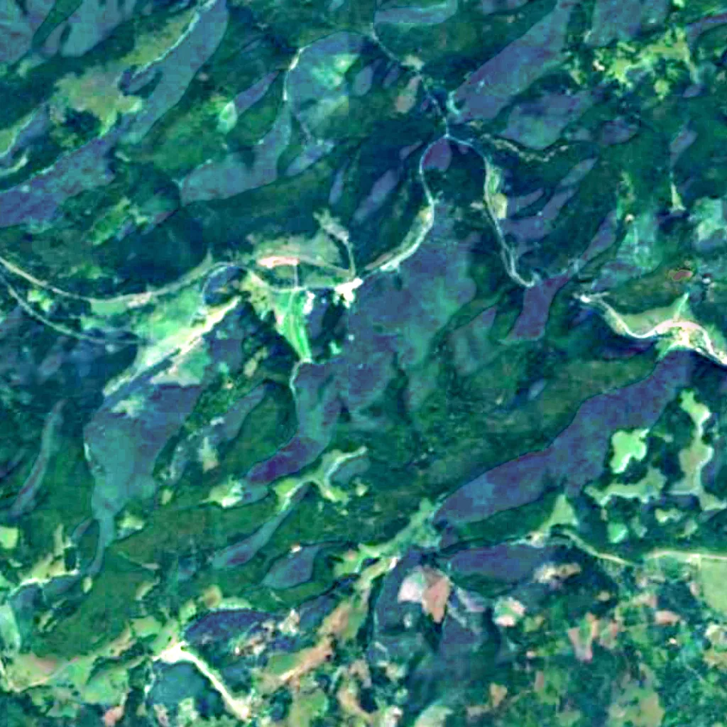 Der Boden über Dobšinská ľadová jaskyňa (Sentinel-2)