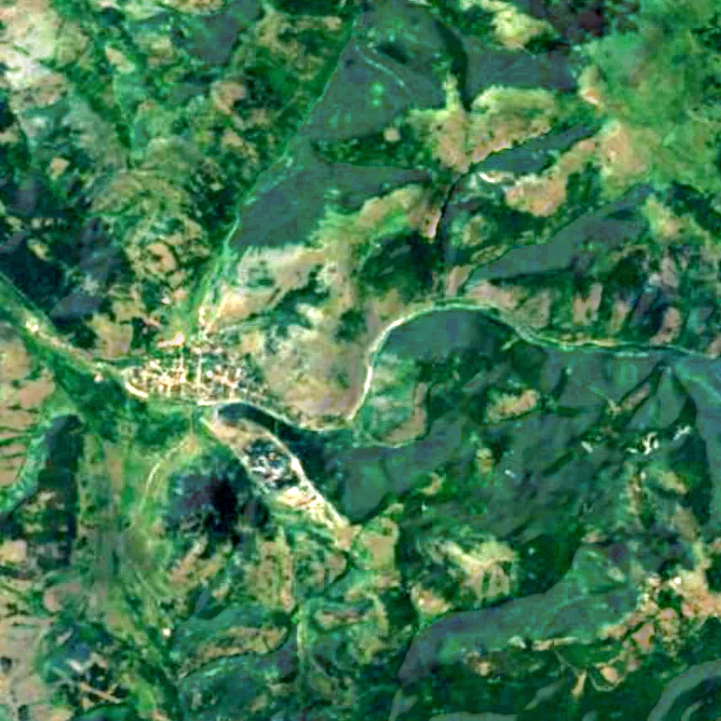 Il terreno sopra Duhlata (Sentinel-2)