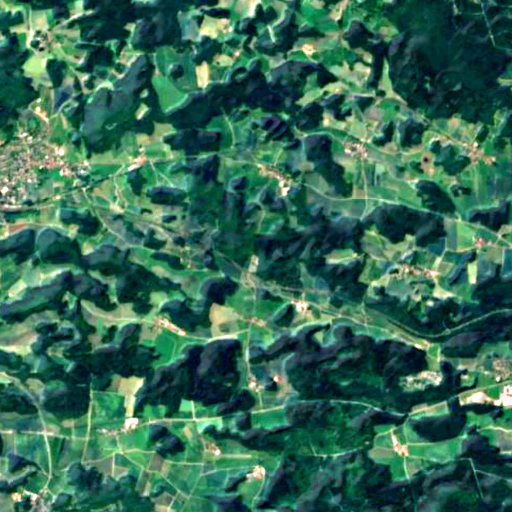 Il terreno sopra Osterhöhle (Sentinel-2)