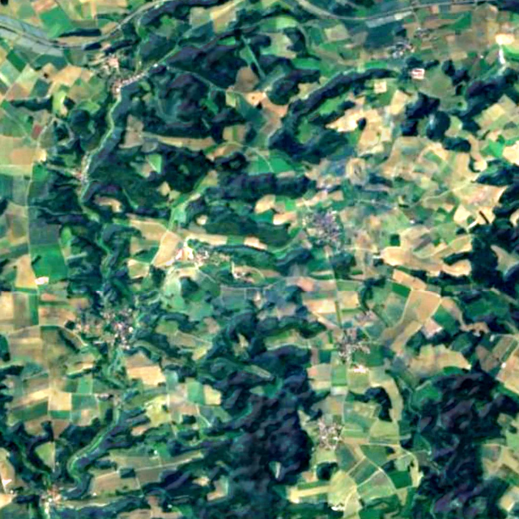 Der Boden über Felsengarten Sanspareil (Sentinel-2)