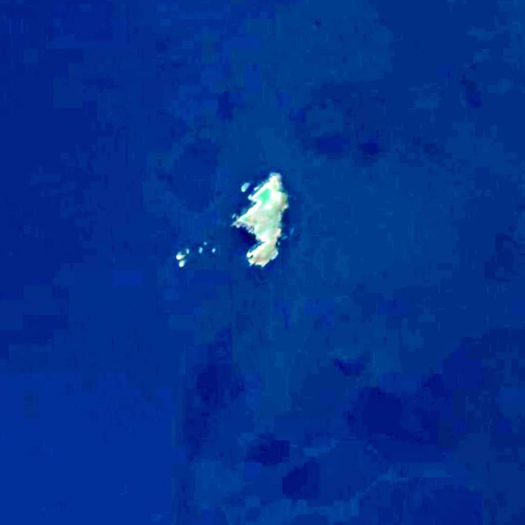 Le sol au-dessus de Grotte de Fingal (Sentinel-2)