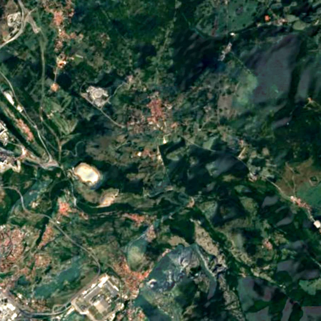 Der Boden über Foiba of Basovizza (Sentinel-2)