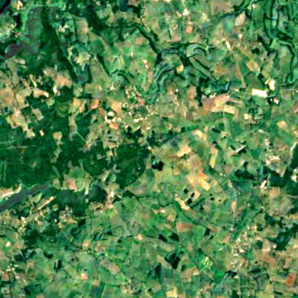 Le sol au-dessus de Grotte de Foissac (Sentinel-2)