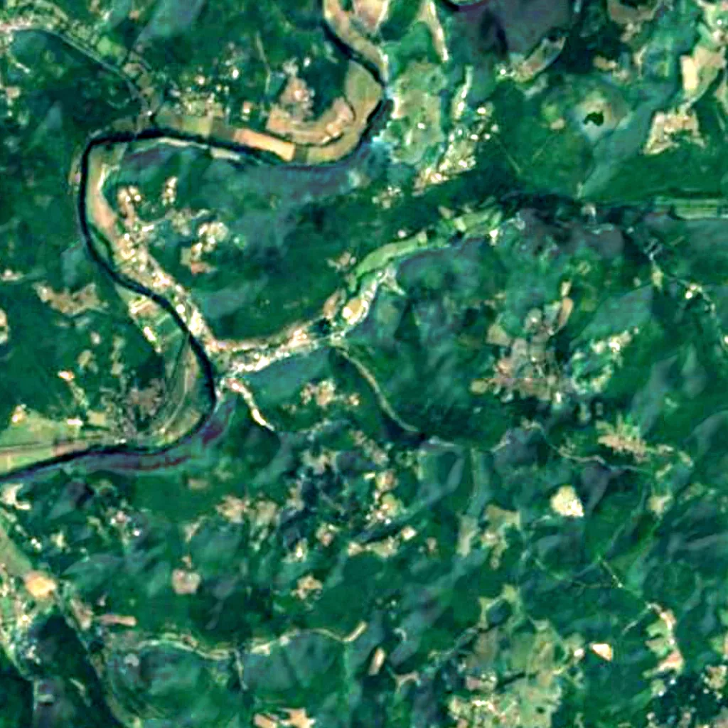 De grond boven Grotte de Font-de-Gaume (Sentinel-2)