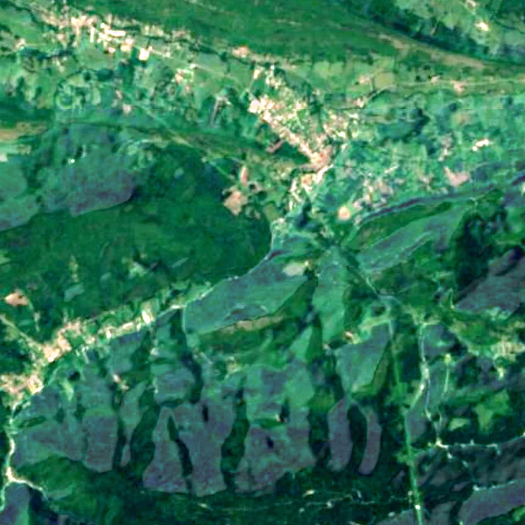De grond boven Fontaine de Fontestorbes (Sentinel-2)