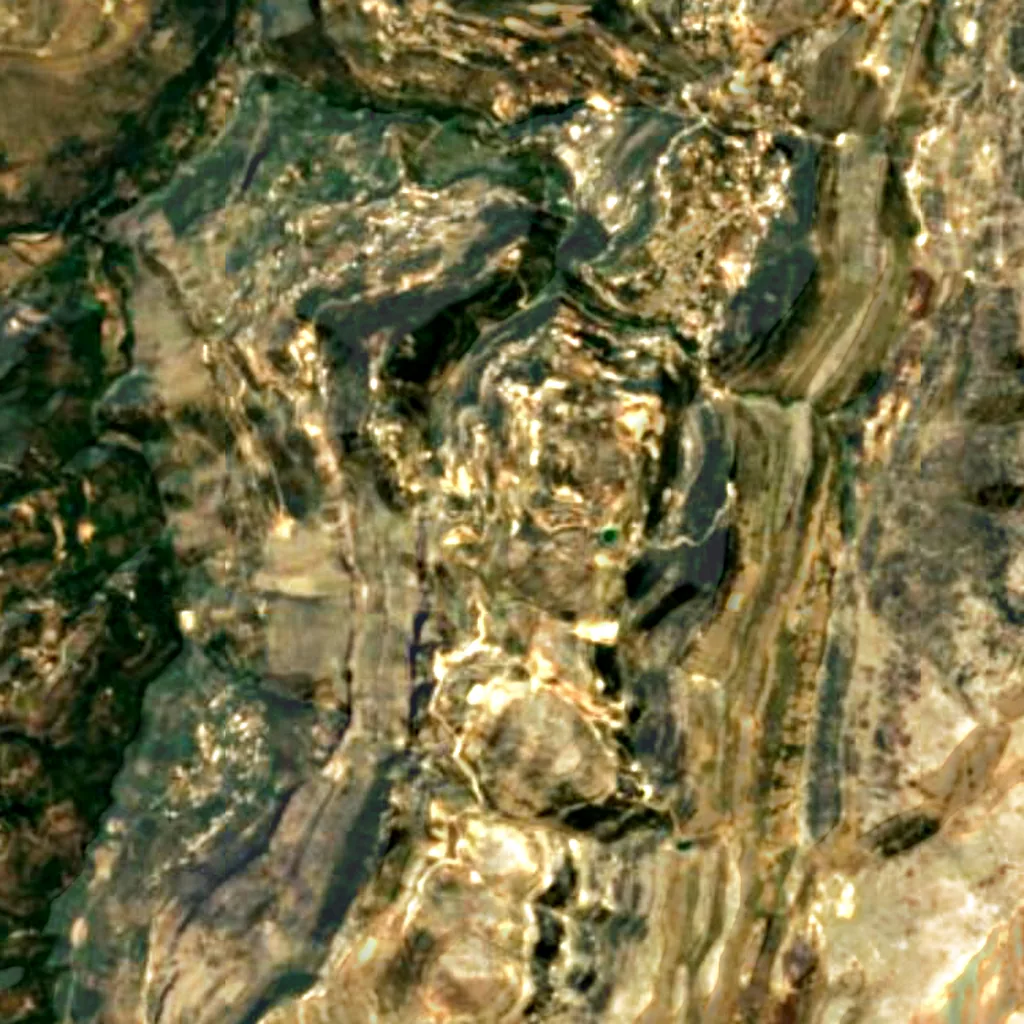 Le sol au-dessus de Fortress of Niha (Sentinel-2)