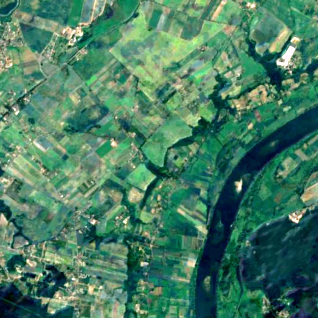The ground above Gądecz (Sentinel-2)
