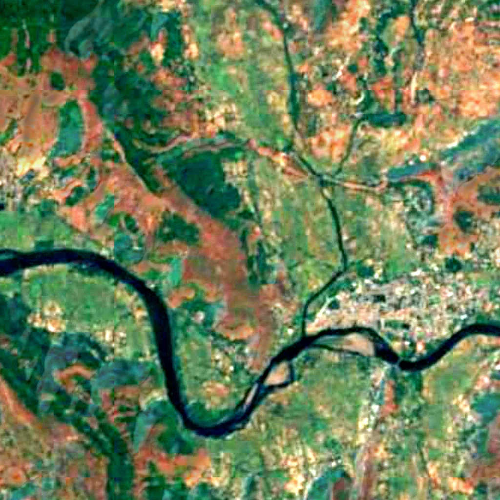 Der Boden über Gandharpale Caves (Sentinel-2)