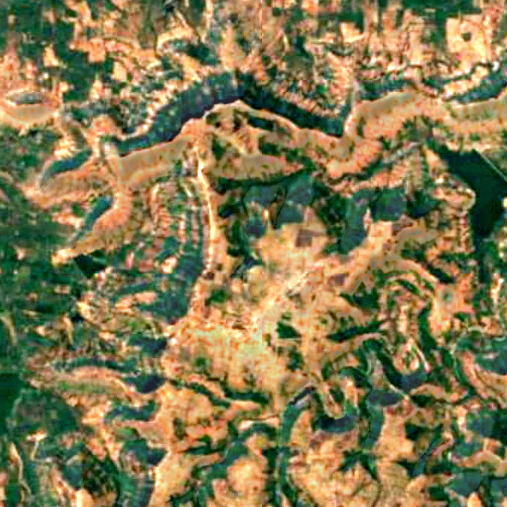 Il terreno sopra Ghatotkacha Cave (Sentinel-2)