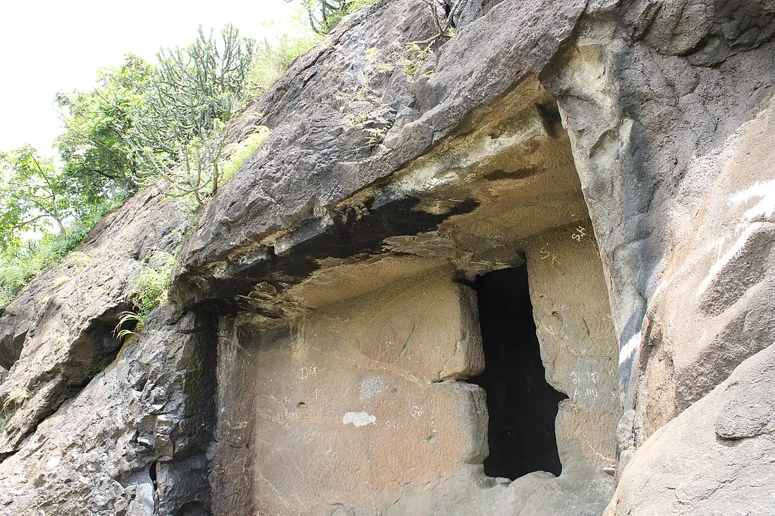 Cave at right side of Ghorawdeshwar temple