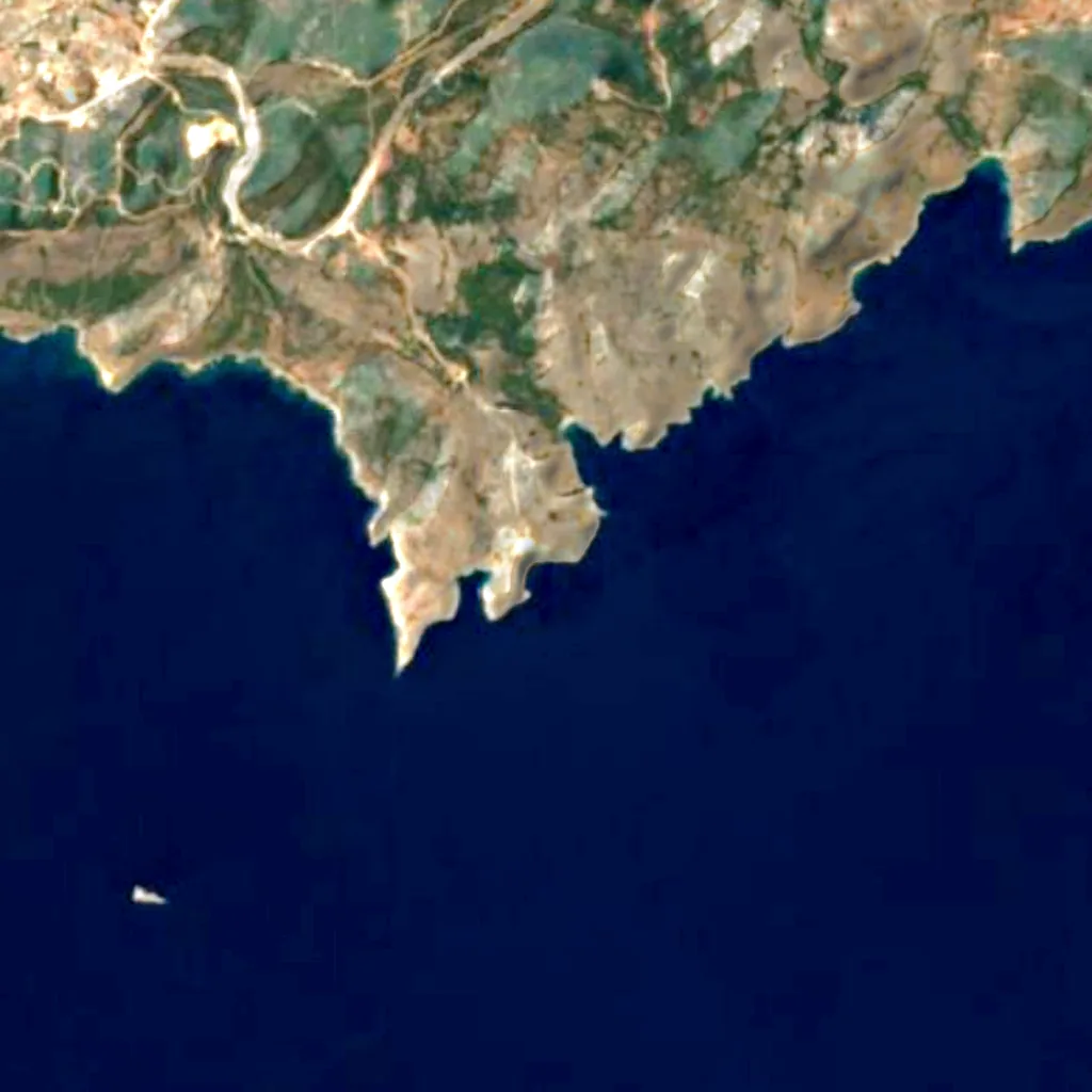 The ground above Gilindire Cave (Sentinel-2)