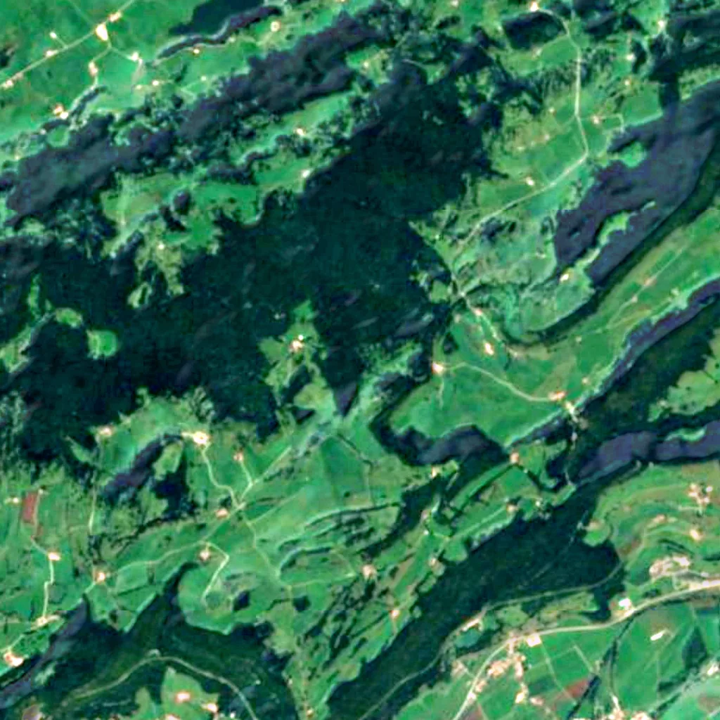 O chão por cima de Glacière de Monlési (Sentinel-2)