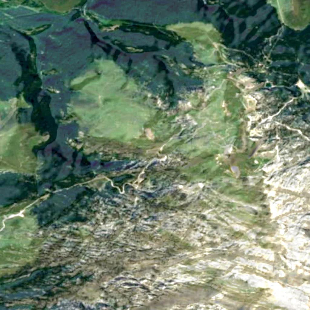 The ground above Gouffre Lépineux (Sentinel-2)