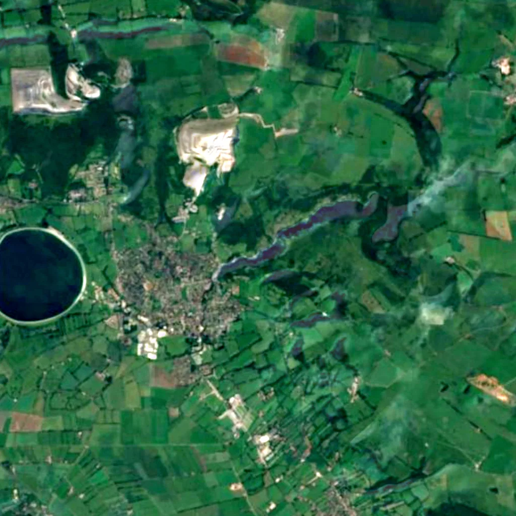 O chão por cima de Gough's Cave (Sentinel-2)