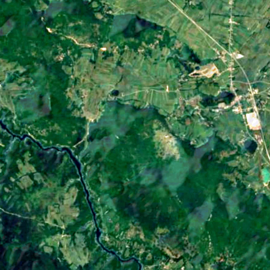El suelo sobre Grabovača (Sentinel-2)