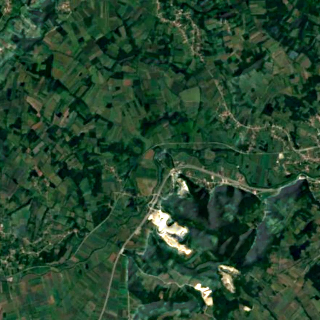 Il terreno sopra Gradac cave (Sentinel-2)