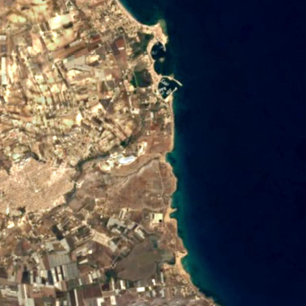 Der Boden über Grotta Calafarina (Sentinel-2)