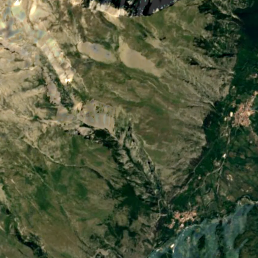 Il terreno sopra Grotta del Cavallone (Sentinel-2)