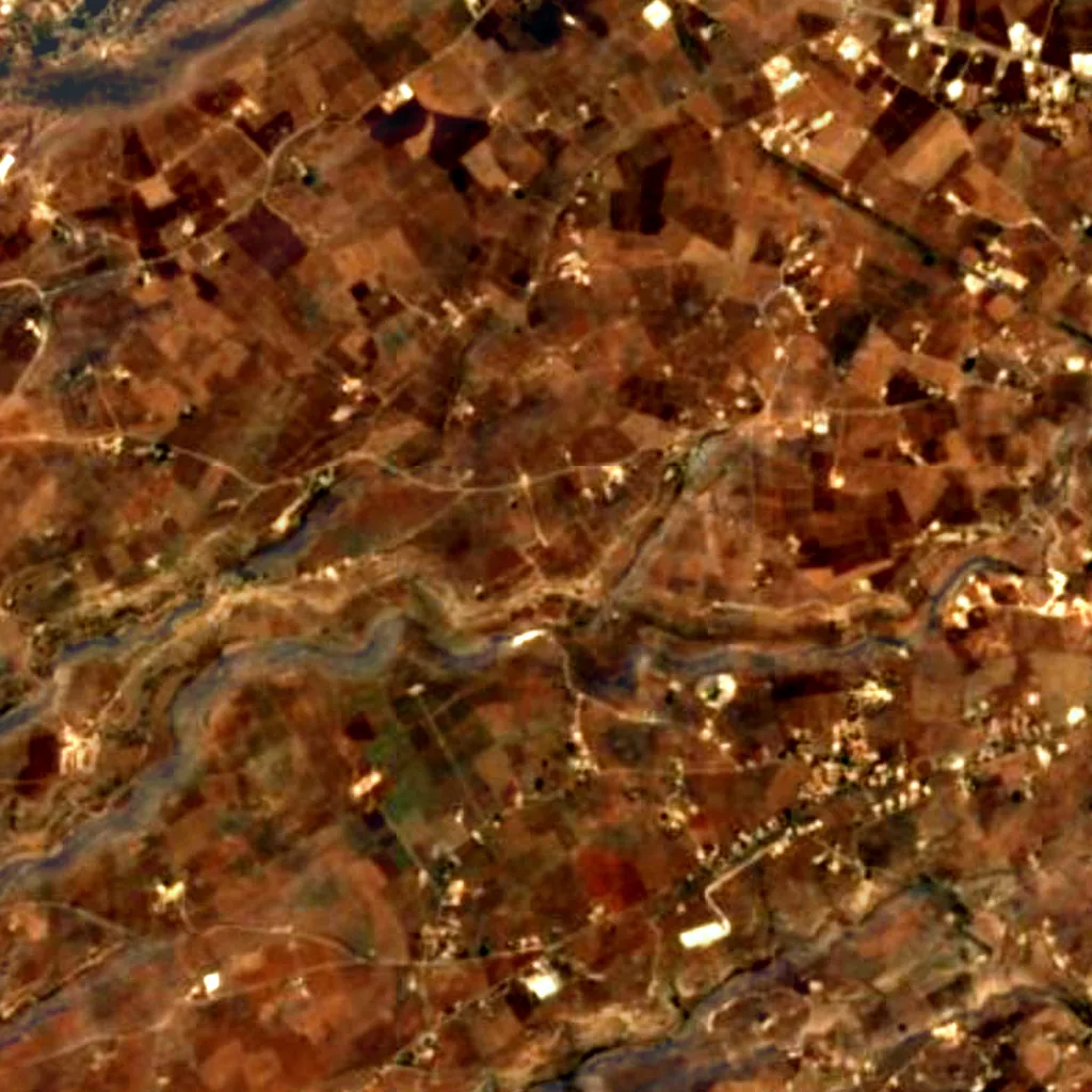 El suelo sobre Grotta Delle Trabacche (Sentinel-2)