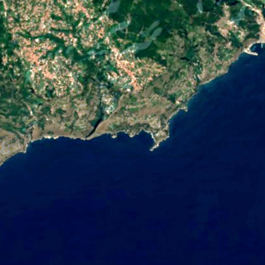 Il terreno sopra Grotta dello Smeraldo (Sentinel-2)