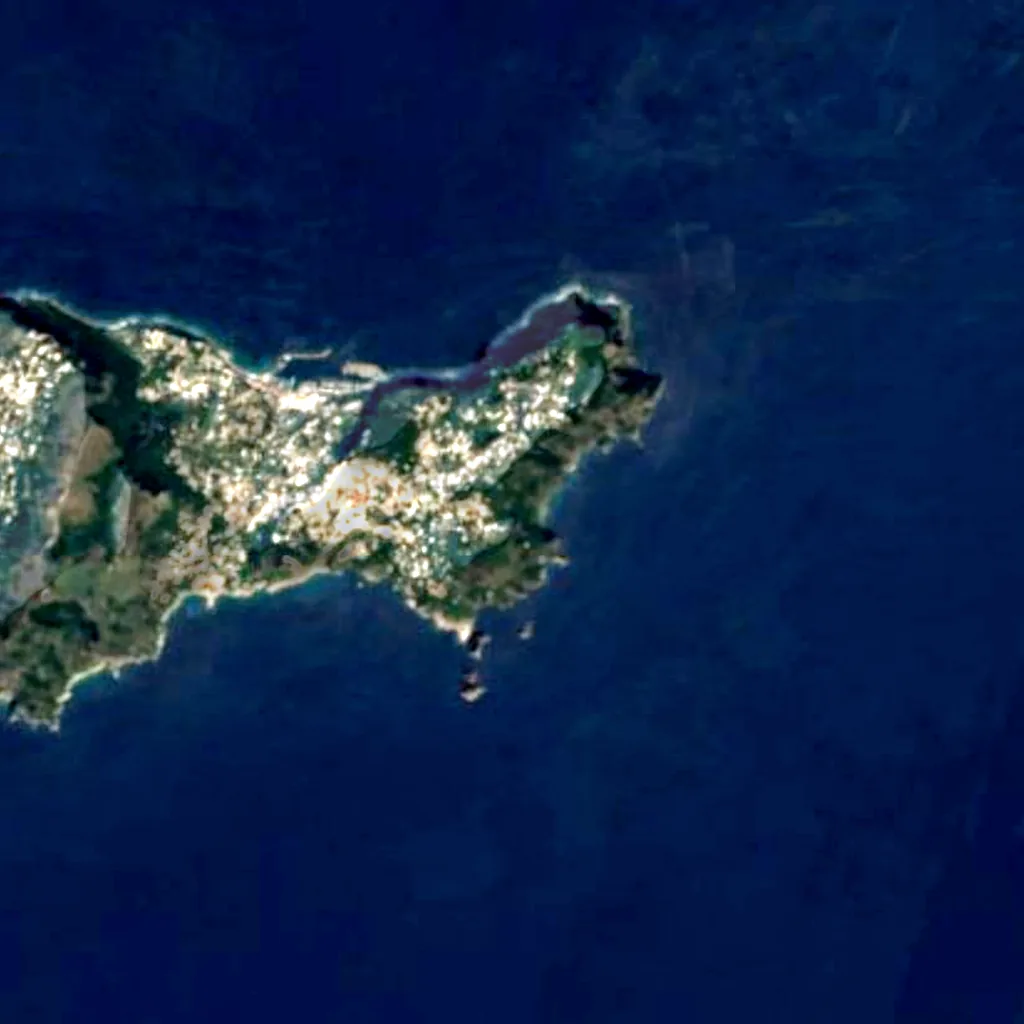 Il terreno sopra Grotta di Matermania (Sentinel-2)
